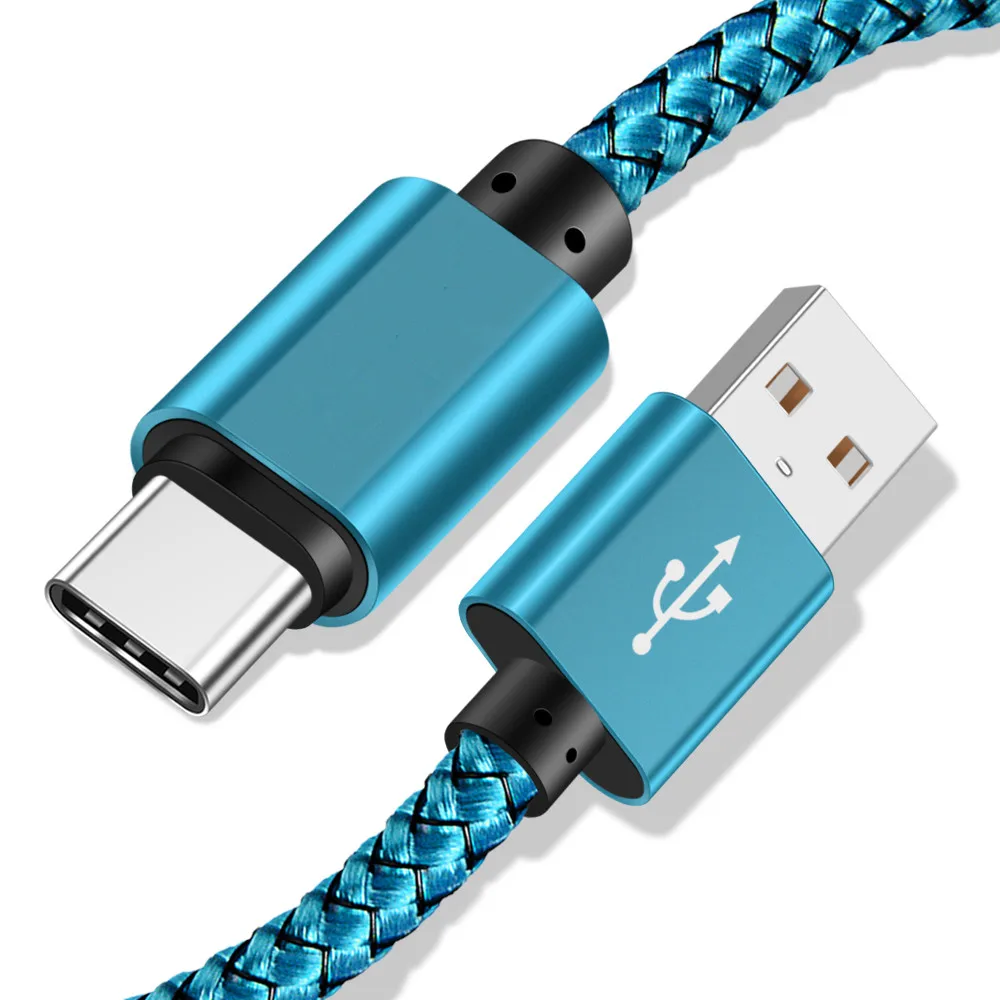 

USB Type C Cable for Samsung S10 S9 Xiaomi Mi 9 Fast Charging Data Phone Charger Wire Type-C Cable USB-C Cord for Huawei P30 20