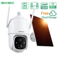 solar camera wifi outdoor sv3c 1080p wireless surveillance cameras with solar panel ip cctvone year free cloud storage
