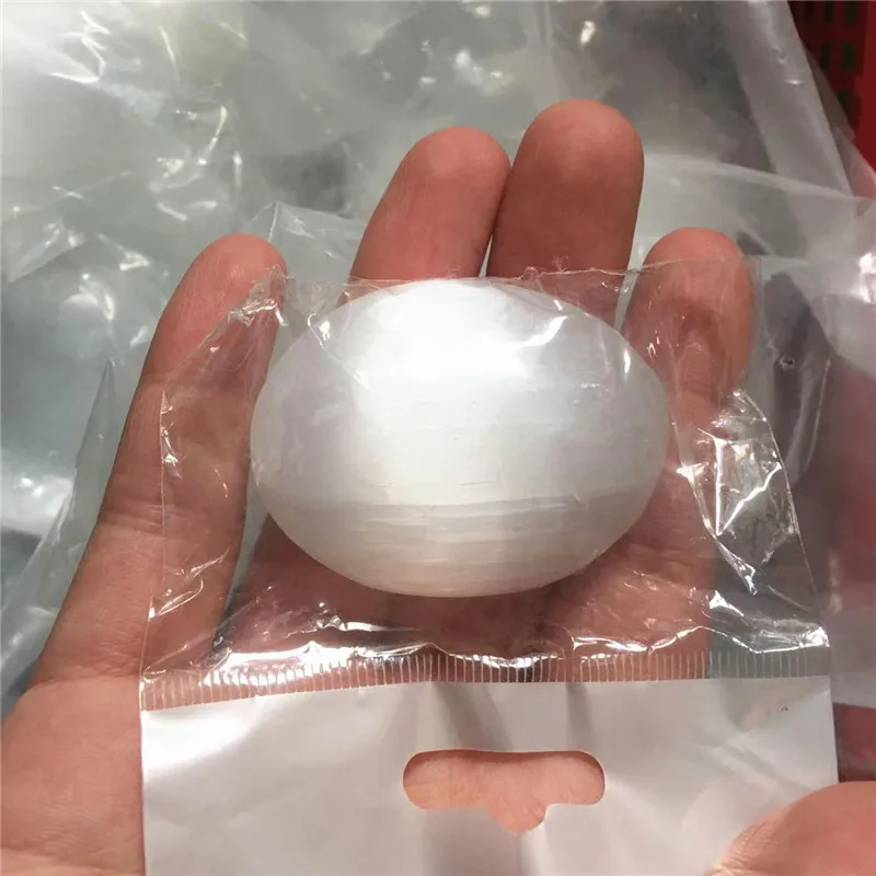 

NATURAL CRYSTAL WHITE SPIRITUAL STONE SELENITE PALM STONE, REIKI HEALING CRYSTAL STONE HOME DECORATED HIGH QUALITY STONES SPHERE