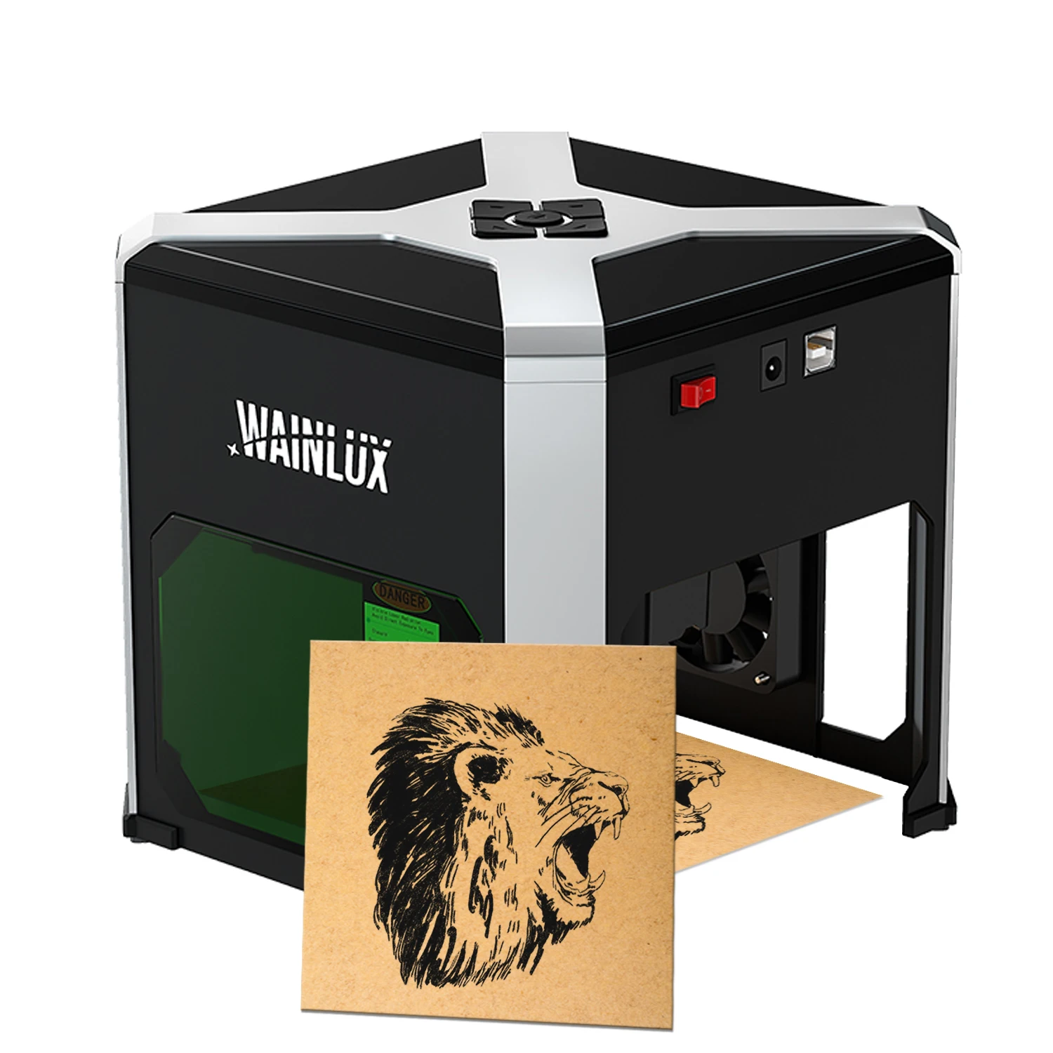 

WAINLUX K6 CNC Laser Engraving Machine 3000mW Mini Desktop Laser Printer Portable Lazer Engraver with Win and Wifi Connection