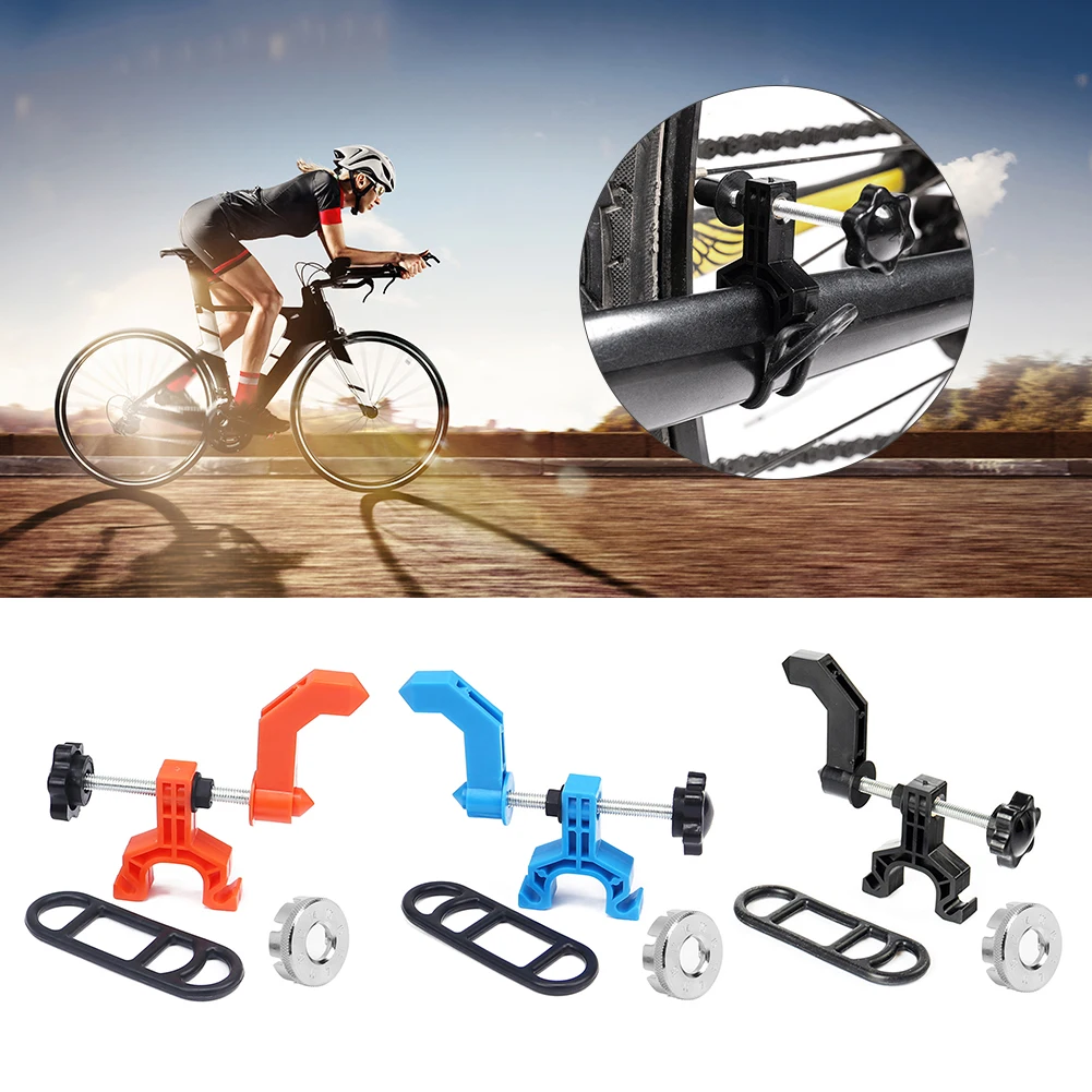 

Подставка для колес велосипеда, инструмент для ремонта колес горных и дорожных велосипедов с гаечным ключом, регулируемые велосипедные дис...