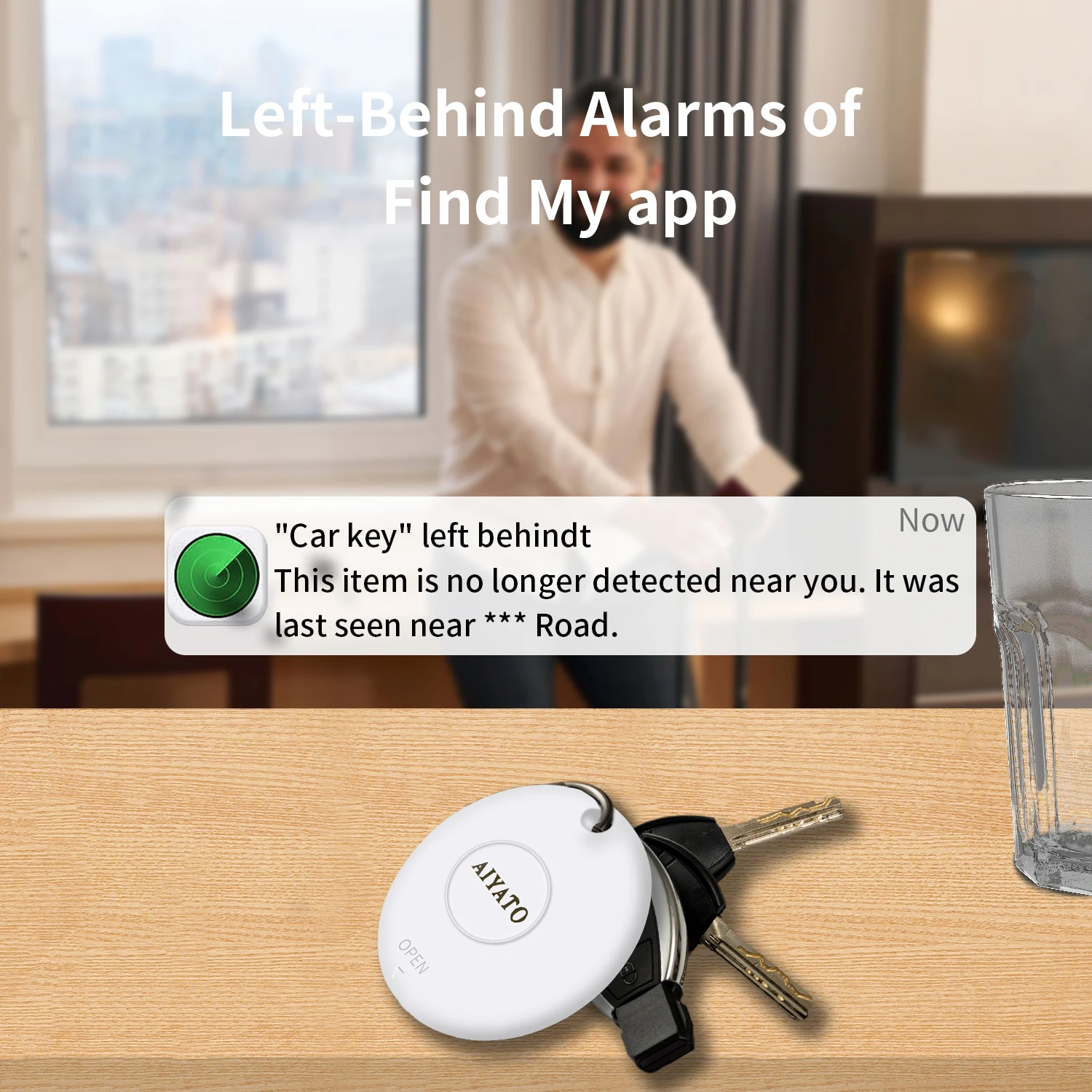 Товар AIYATO GPS-локатор для Apple Find My App поиск ключей от потери кошельков чемоданов