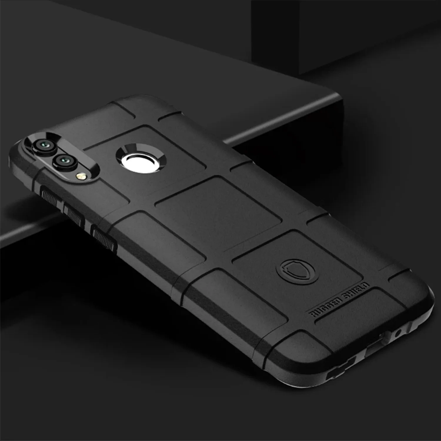 Корпус с мягкой защитой Honor 8C сейсмически - матовая задняя крышка для