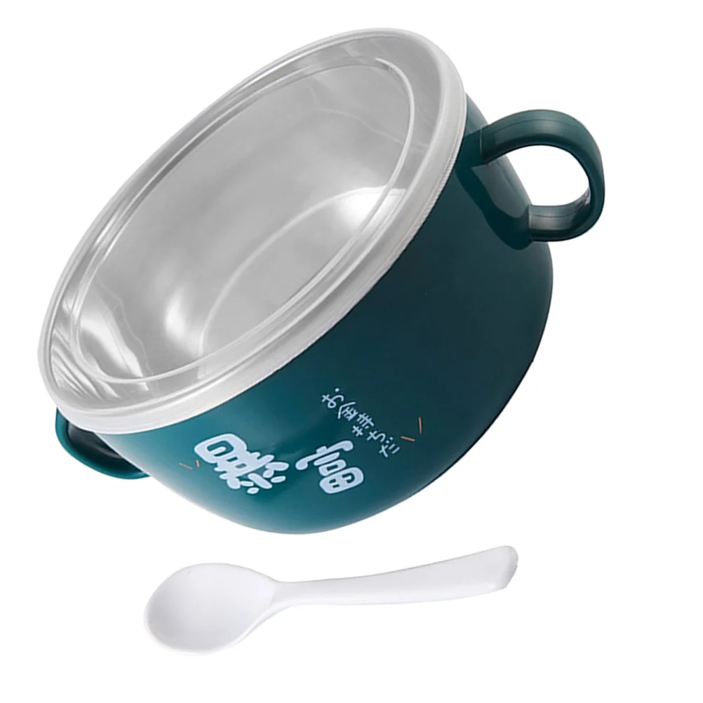

Bowl Noodle Bowlsnoodles Lid Stainless Pasta Ramen Soup Steel Tayo Cereal Set Container Mug Handle Rice Dessert Salad Lunch