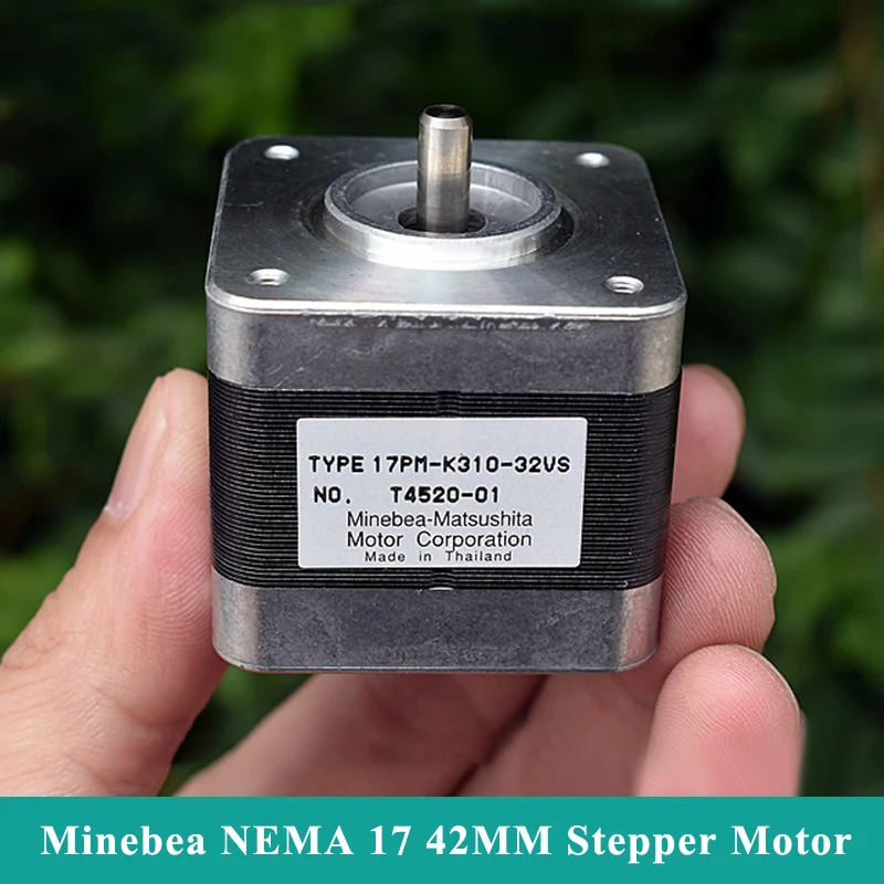

Minebea NEMA 17 42MM 2-Phase 4-Wire Hybrid Step Stepper Motor 5mm Shaft DIY RepRap Prusa 3D Printer CNC Robot Engraving Machine