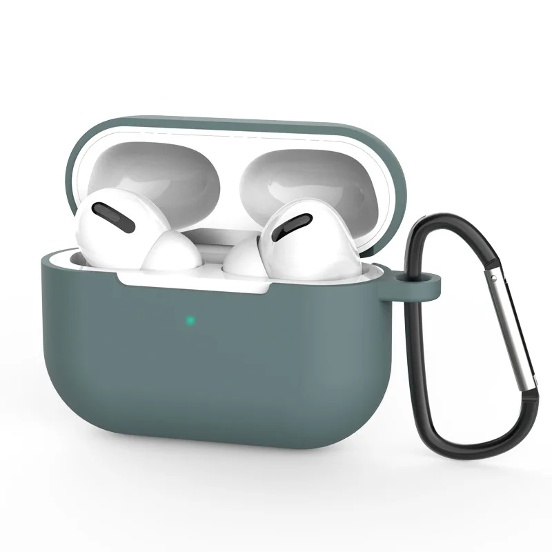 

Мягкий силиконовый чехол для Airpods Pro, защитный чехол с пряжкой Для Air Pods, защитный чехол для наушников, оптовая продажа