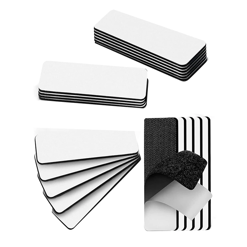 

20 Pack 1X4 Inch Hook And Loop Strips Strong Back Adhesive With Adhesive Mounting Tape
