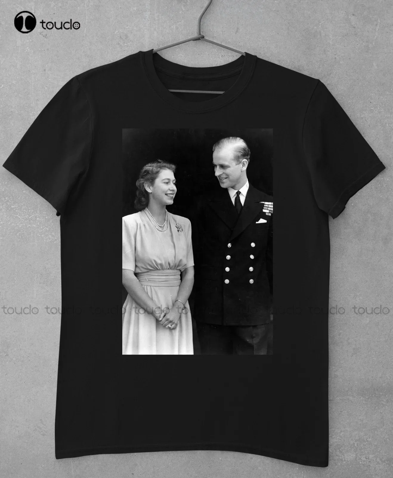 Фото Хлопковая черная футболка унисекс Prince Philip The Sweet Memories S-234XL, винтажные футболки V1919 №1