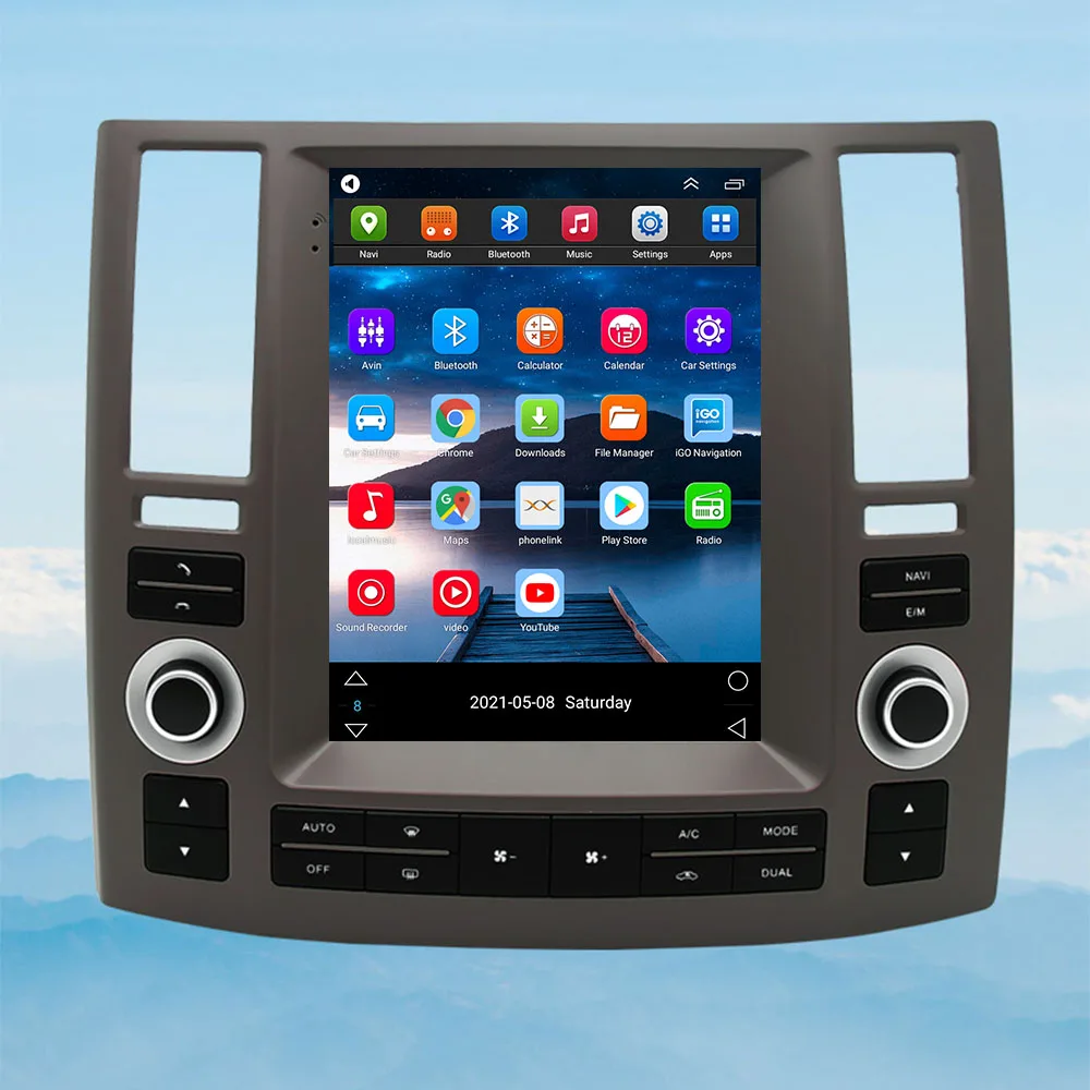 

Vertical Screen Android 12 Car Radio For Infiniti FX FX35 FX45 2003-2009 Auto GPS Navigation DVD Player Stereo DSP 5G