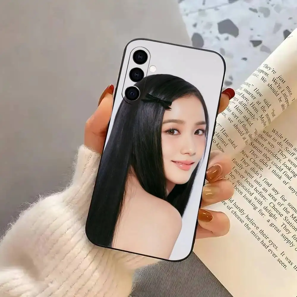 Фото Чехол для телефона K-Kpop K-Kim J-Jisoo для Samsung Galaxy A73, A72, A71, A70, A53, A52, A51 и других моделей, мягкий черный чехол. №2