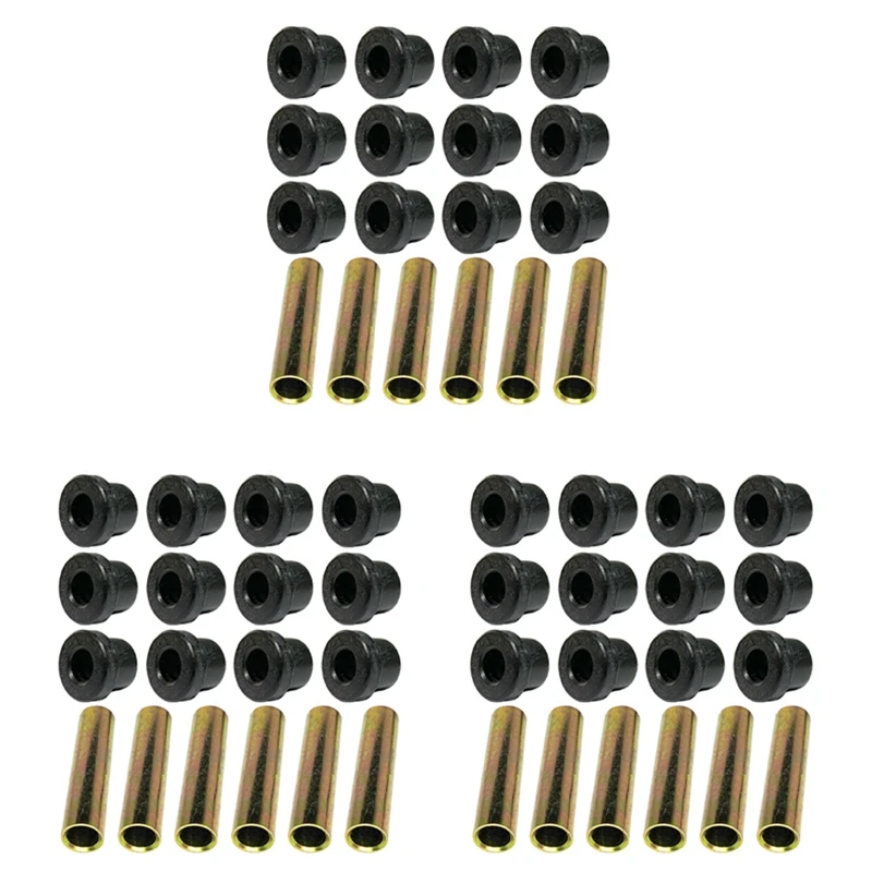 

3 Set Rear Leaf Spring For Club Car DS Gas Electric Golf Cart Bushing And Sleeve Kit, 1015583 1012303 1992 Up