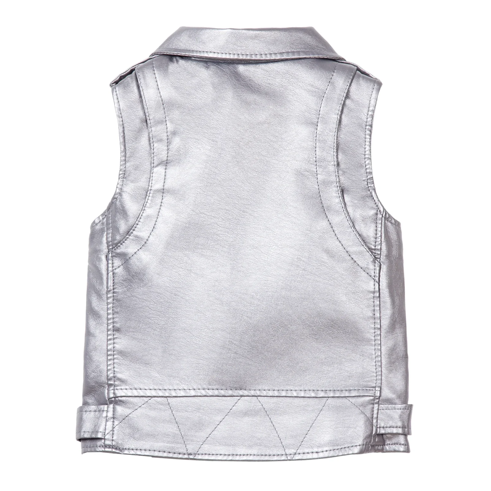 Детский классический жилет из искусственной кожи