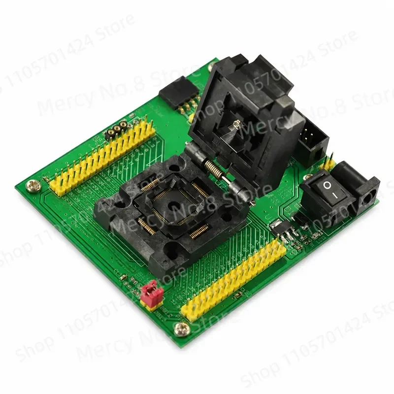 Фото Программируемая тестовая плата/адаптер для программатора STM32, для QFP64, для SUNLEPHANT №2