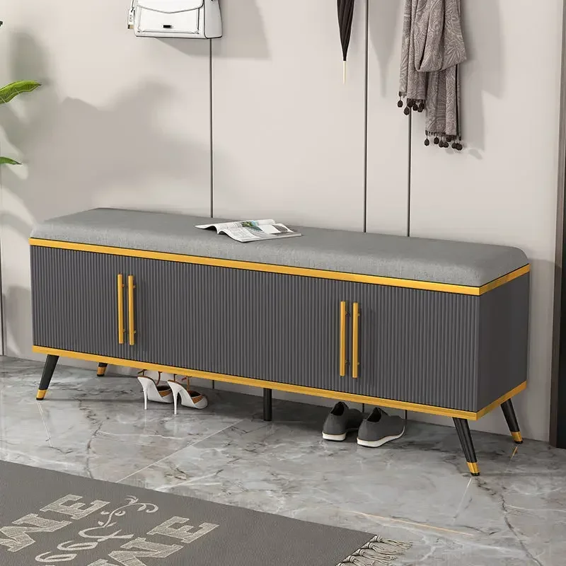 Роскошные деревянные шкафы для обуви шкаф хранения в прихожей скамейка балкона