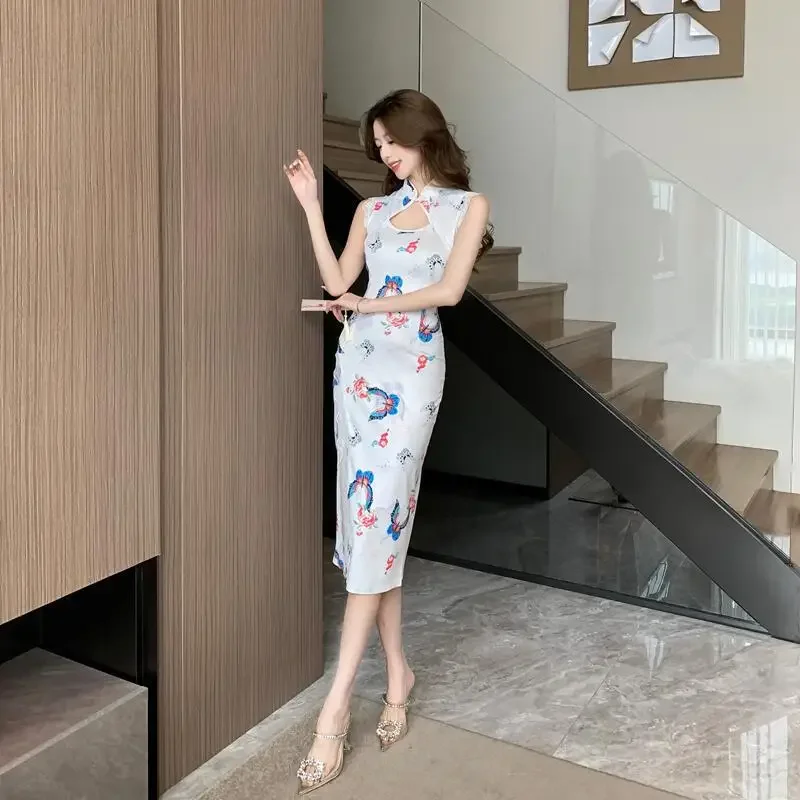 Высококачественное этническое стильное платье 2024 новое летнее винтажное