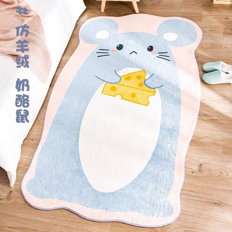 modern simple living room bedroom study carpet art line nordic cartoon irregular floor mat free global shipping