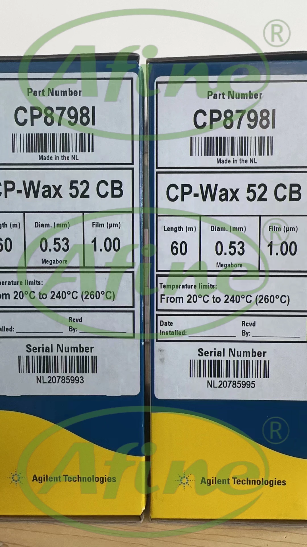 Колонки AFINE Agilent J&ampW CP-Wax GC: летние аминоки и диаминти CP7422 | 58 FFAP CB CP7777 52 CP8798I