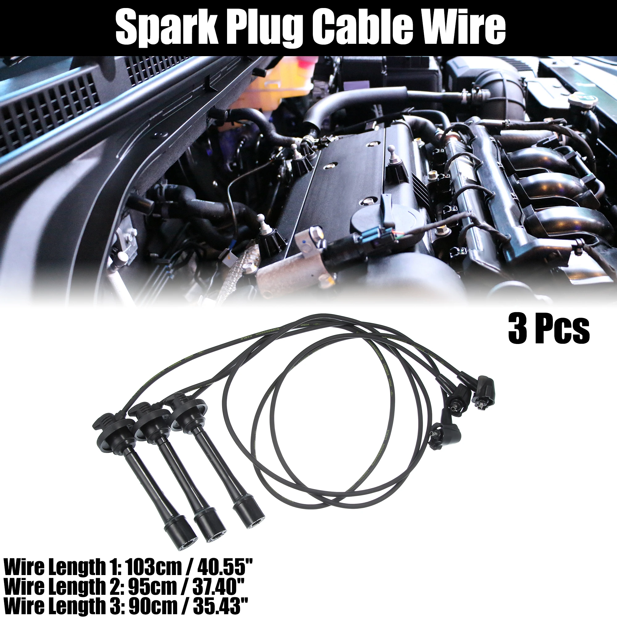 UXCELL 4-проводной свечи зажигания для Toyota Tacoma 1995-2004 гг. Tundra 2000-2004 T100 1995-1998 4Runner 1996-2002