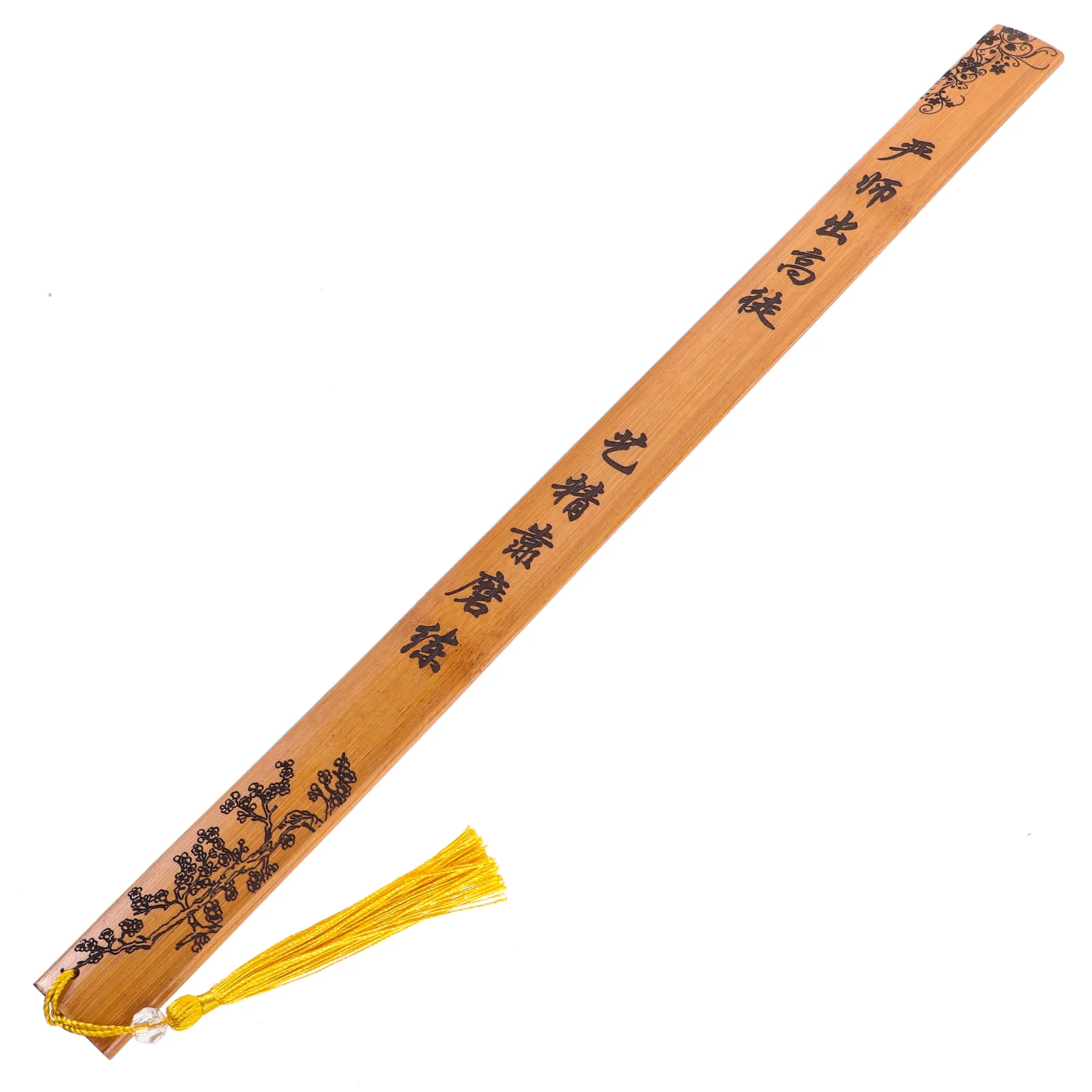 

Tassel Bamboo Cane Vintage Bamboo Teachers Ruler Teaching Beating Engraving Ruler