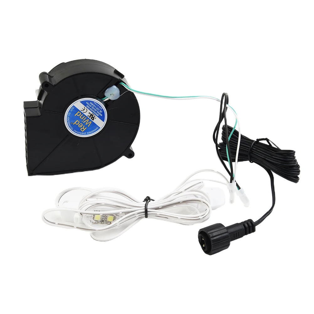 

1Set Fan Blower 973 With 3 LEDs For Garden Yard Inflatable Decor Air Blower Outdoor Garden Supplies 97*94*65mm