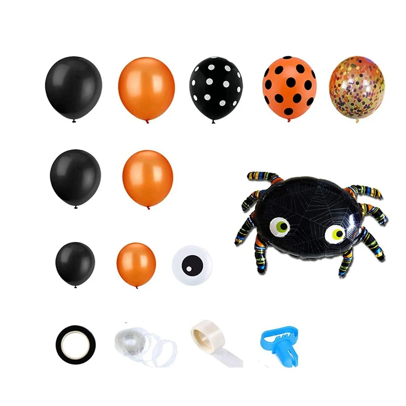 

Halloween Balloon Set Blood Color Banner Paper Honeycomb Three-Dimensional Balloon Package Party Decoration