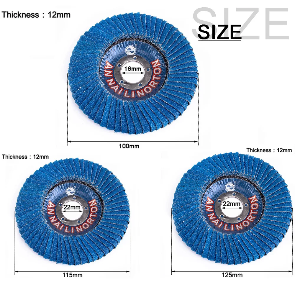 Абразивные Лепестковые Диски 100/115/125 Мм Зернистость 60 Керамика Оксидные