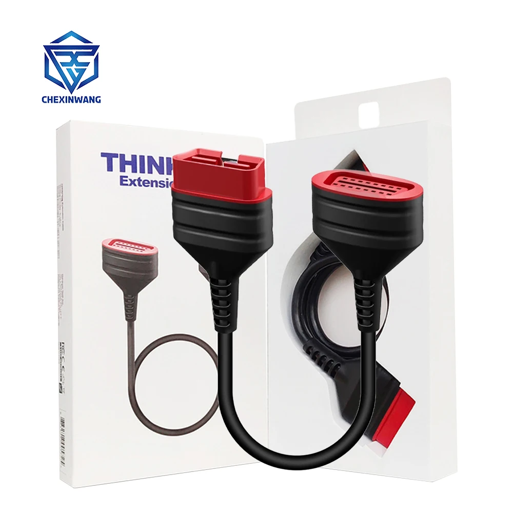 

Original ThinkDiag OBD2 Male to Female Extension Cable for Easydiag 3.0/Mdiag/Golo Stronger Faster Main Extended Connector 16Pin