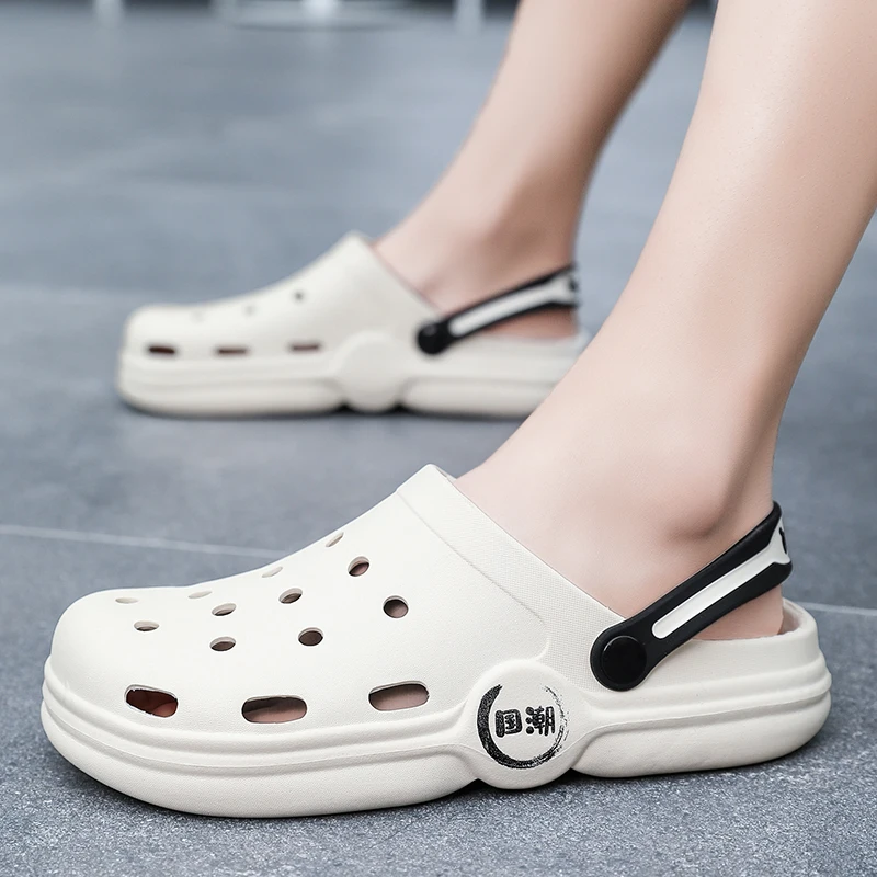 

Светильник кие мужские сандалии, летняя крутая обувь, Желейная обувь, мужские пляжные тапочки из ЭВА, Нескользящие сандалии с мягкой подошвой, сандалии для мужчин