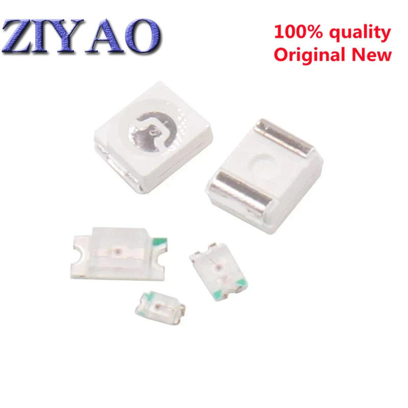 200 шт./лот 0603 0805 1206 3528 5050 SMD LED красный желтый зеленый Белый Синий Оранжевый