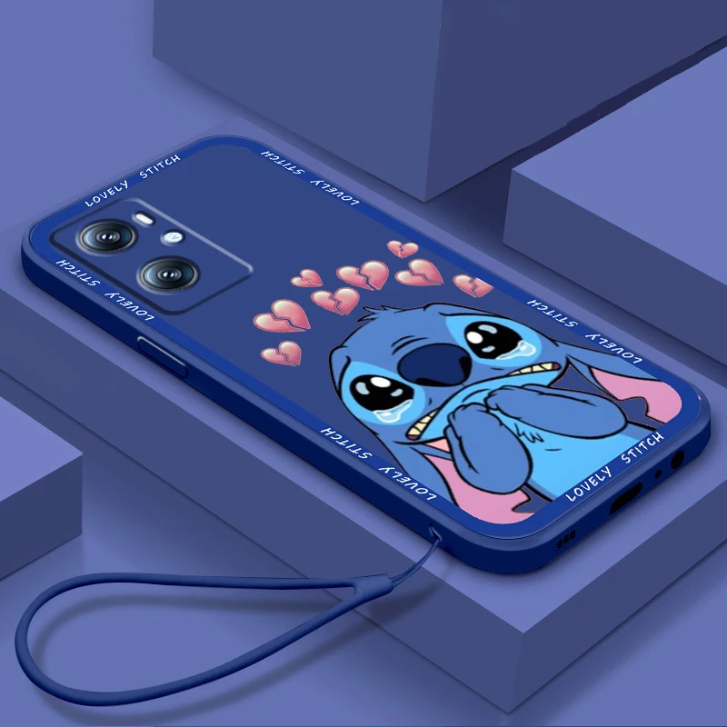 

Disney Lilo & Stitch Cartoon Phone Case For OPPO A96 A94 A93 A77 A76 A74 A72 A57 A53 A16 A9 Find X5 X3 Lite F21 5G Liquid Rope