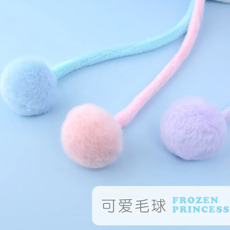 Disney Hat Frozen Peaked Cap for Girls Elsa Kids Accessories Add Velvet Ear Protection Cold Proof Windproof Autumn and Winter