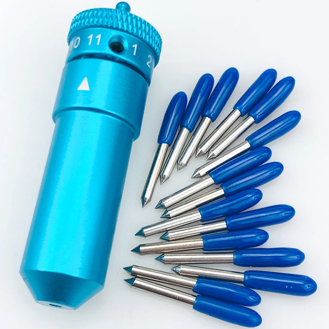 Тонкая точка 15 шт. 60 ° плоттер лезвие виниловый резак для графитока Силуэт КАМЕЯ 3