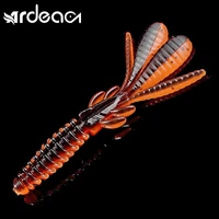 ardea swivel twintails soft bait 64mm12pcs silicone shrimp worm wobblers artificial craws swimbaits for pike bass fishing lure