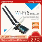 Адаптер Wi-Fi 2974 Мбитс, для ПК с Windows 10, Intel AX200, PCIe, беспроводной Bluetooth 5,0, двухдиапазонный, 2,4 ГГц5 ГГц, 1802 AXac