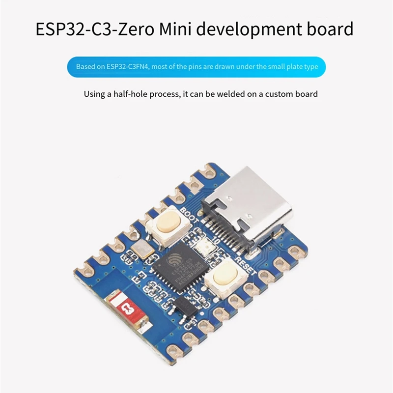 Мини-плата разработки ESP32-S3-Zero Модуль ESP32-C3FN Совместимость с Wi-Fi Bluetooth