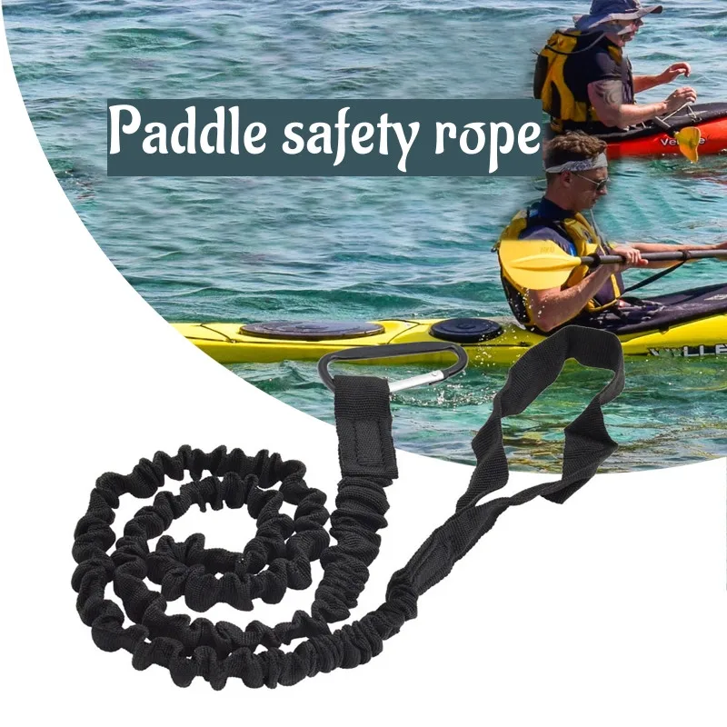 

1 Pc Adjustable Kayak Paddle Leash Elastic Kayak Rod Stretchable Coiled Safety Lanyard for Kayaking Fishing Boating Canoeing