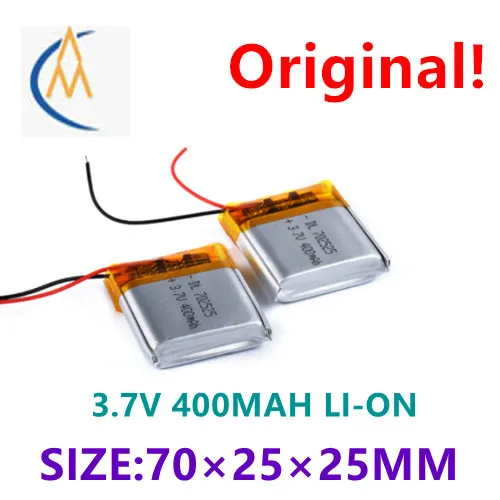 

Производитель поставляет полимерную литиевую батарею 400 мА · ч, что подходит для Φ. Литиевый