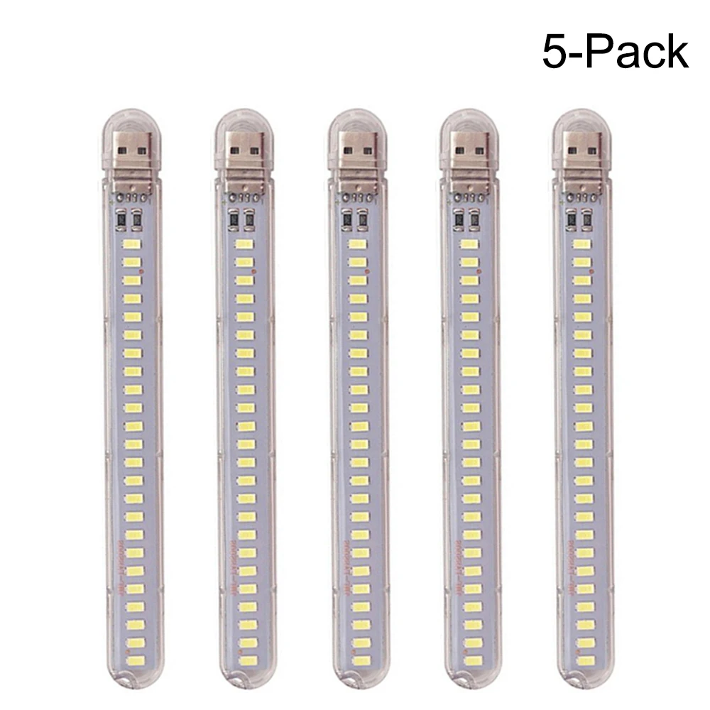 

5-Pack Mini 5730 USB LED Light Настольная настольная лампа для чтения книг Супер яркий ночной свет Power Bank ПК Ноутбук Кемпинг Рыбалка Туризм