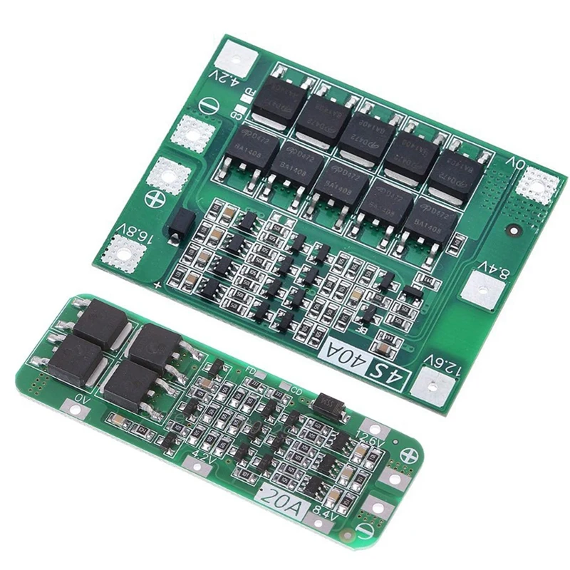 

4S 40A литий-ионный аккумулятор 18650 зарядное устройство для печатной платы и 3S 20A