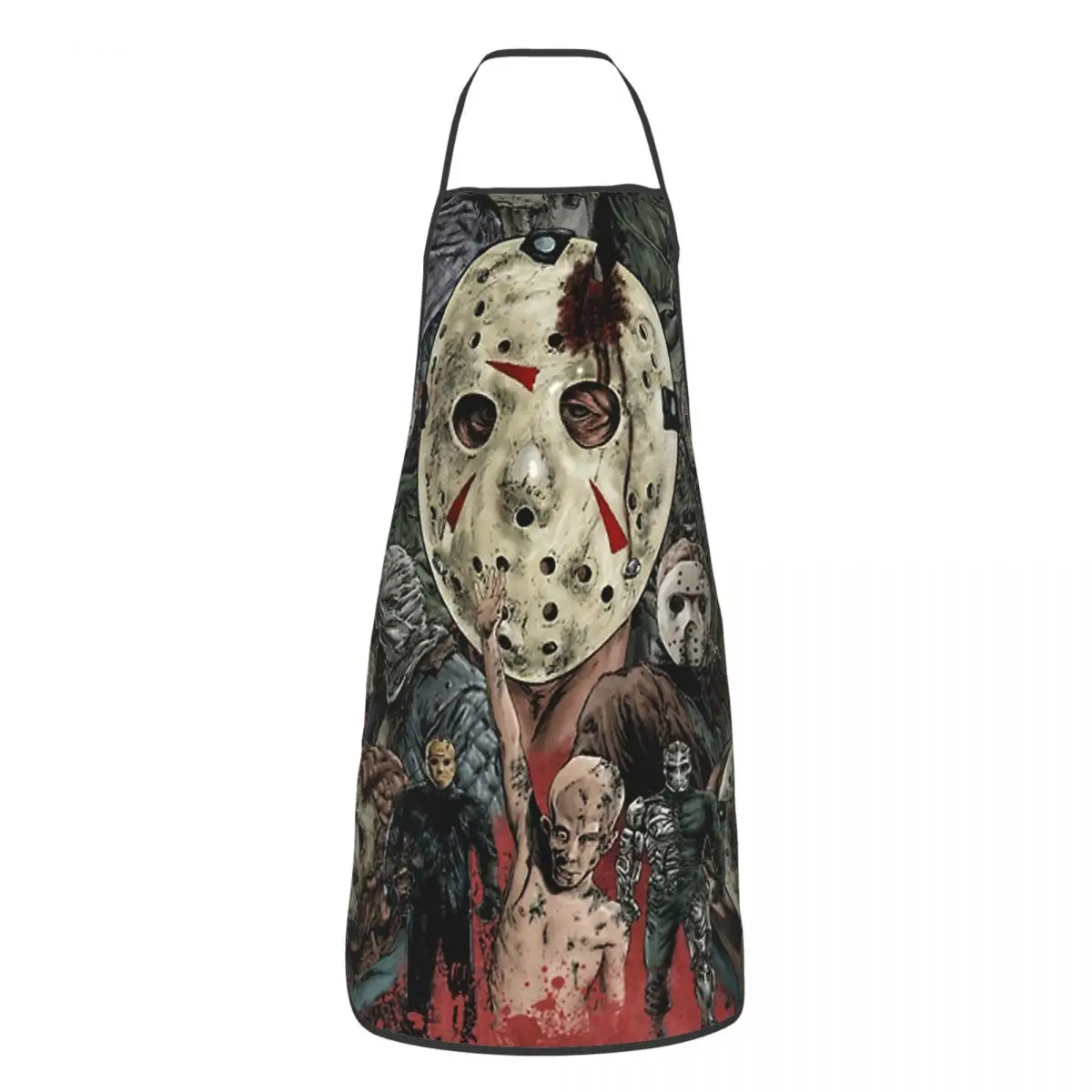 

Mask Killer Horror Movie Apron for Women Men Unisex Bib Cooking Kitchen Tablier Cuisine Chef Gardening