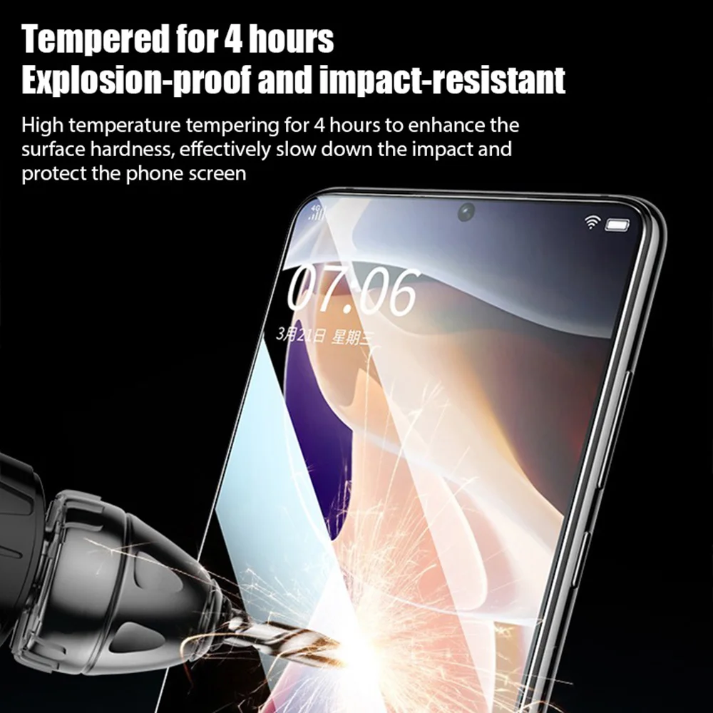 2PCS Tempered Glass Film For Xiaomi Mi 10 11 Lite 11i 11X 10T Screen Protector on Poco F1 F2 X3 Pro X3 NFC M2 M3 C3 F3 Glass