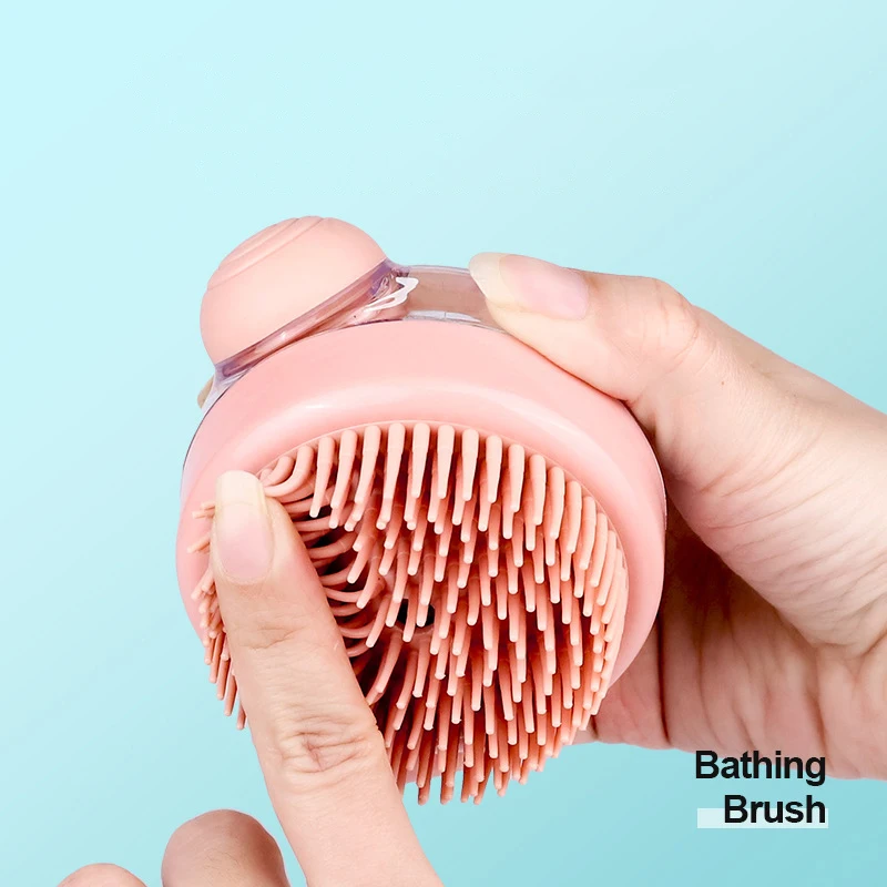 Handheld Cat Dog Scrubbing Brush Flexible Silicone Body Scrubber Pet Product 4 Handheld Cat Dog Scrubbing Brush Flexible Silicone Body Scrubber Pet Product 4