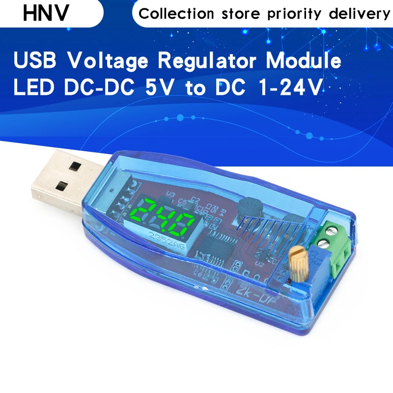 

Светодиодный DC-DC 5 В в постоянный ток 1-24 В регулируемый потенциометр USB повышающий/понижающий повышающий преобразователь источник питания м...