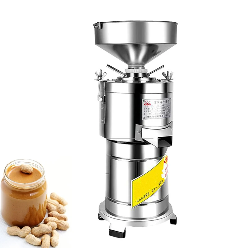 

Commercial Tahini Machine Peanut Butter Machine Electric Grinder Sesame Paste Stainless Steel