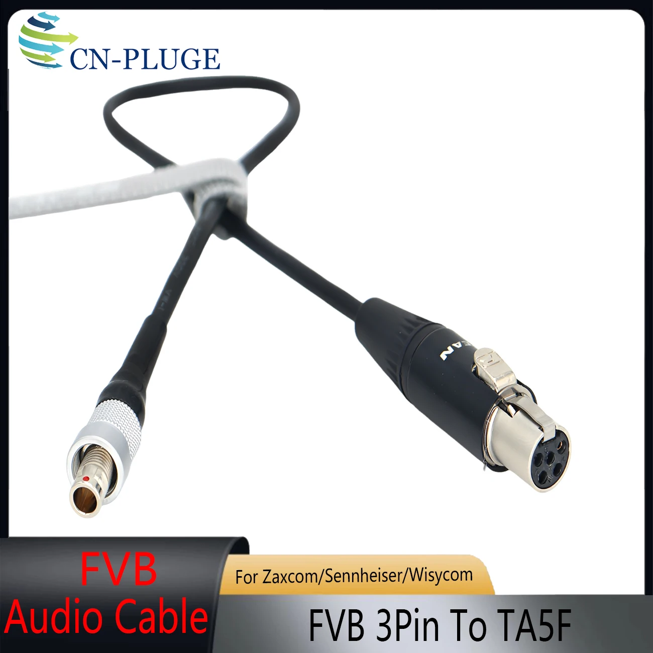 Фото Аудиокабель FVB 3Pin на TA5F Mini XLR 5Pin (гнездо) для Sennheiser SK2000, Wisycom MTP40, MTP41, Lectrosonics SRc5P, Sound Devices 633 №3