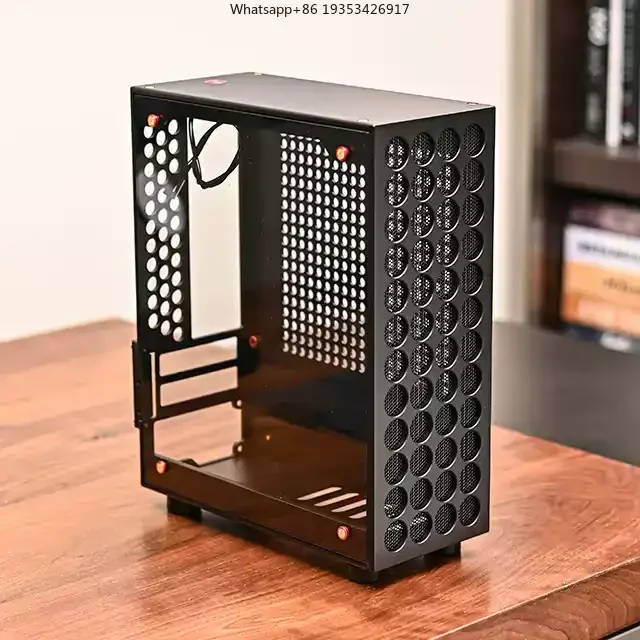 Маленькая алюминиевая стальная пушка V9: идеальное шасси Mini ITX. Подходит для поддержки источника питания Flex и половины высоты. (art.: 3920d3d470bdb) - 3920d3d470bdb