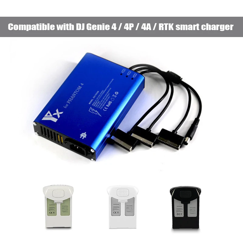 

2022 NEW For DJI Phantom4 4Pro V2.0 RTK Drone 4 in 1 Rapid Smart Battery Charger Hub (Charge 3 Batteries & 1 Remote Control