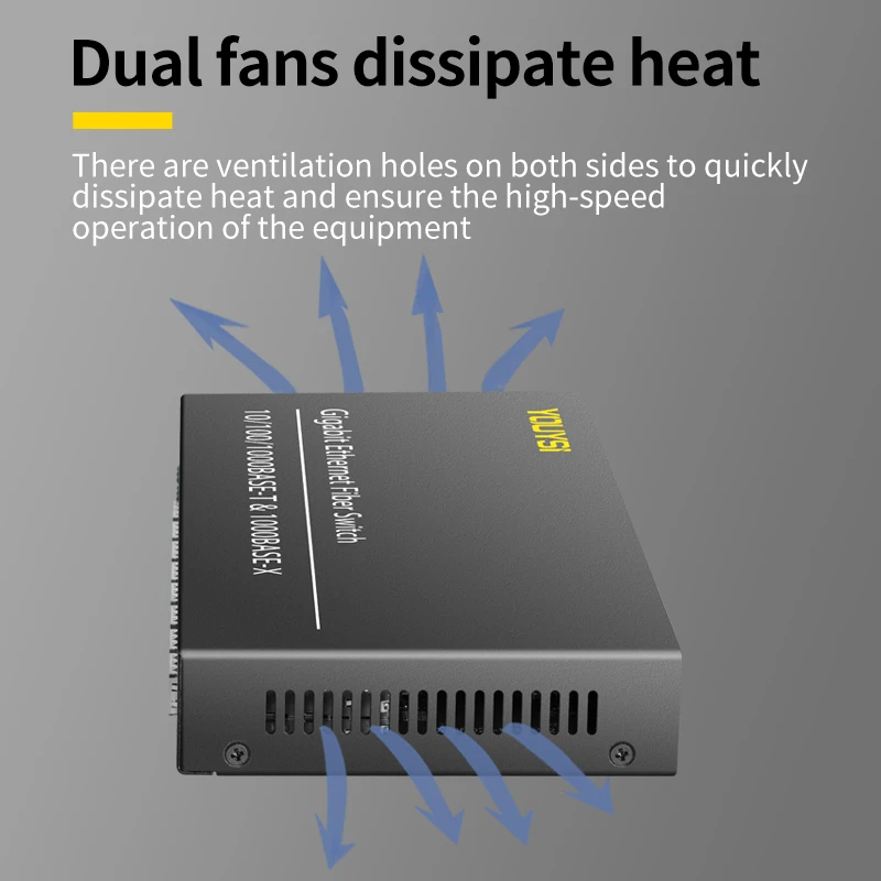 YOUYSI All Gigabit 8 Optical 2 Электрический SFP волоконно-оптический приемопередатчик