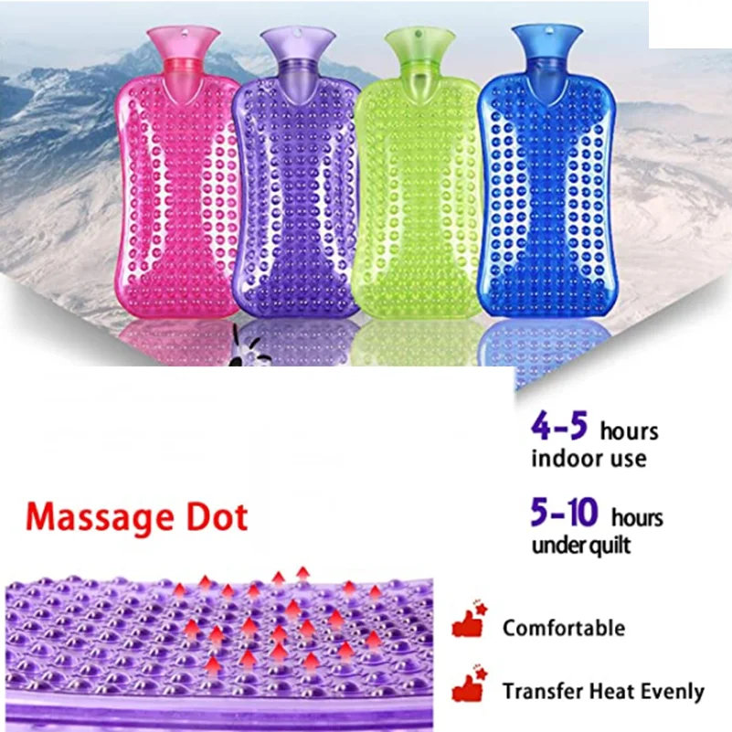 

Hot Water Bottle Hot Water Bag Pain Relief Hot Pack Bouillotte Period Cramp Relief Heating Pad for Period Cramps 2L