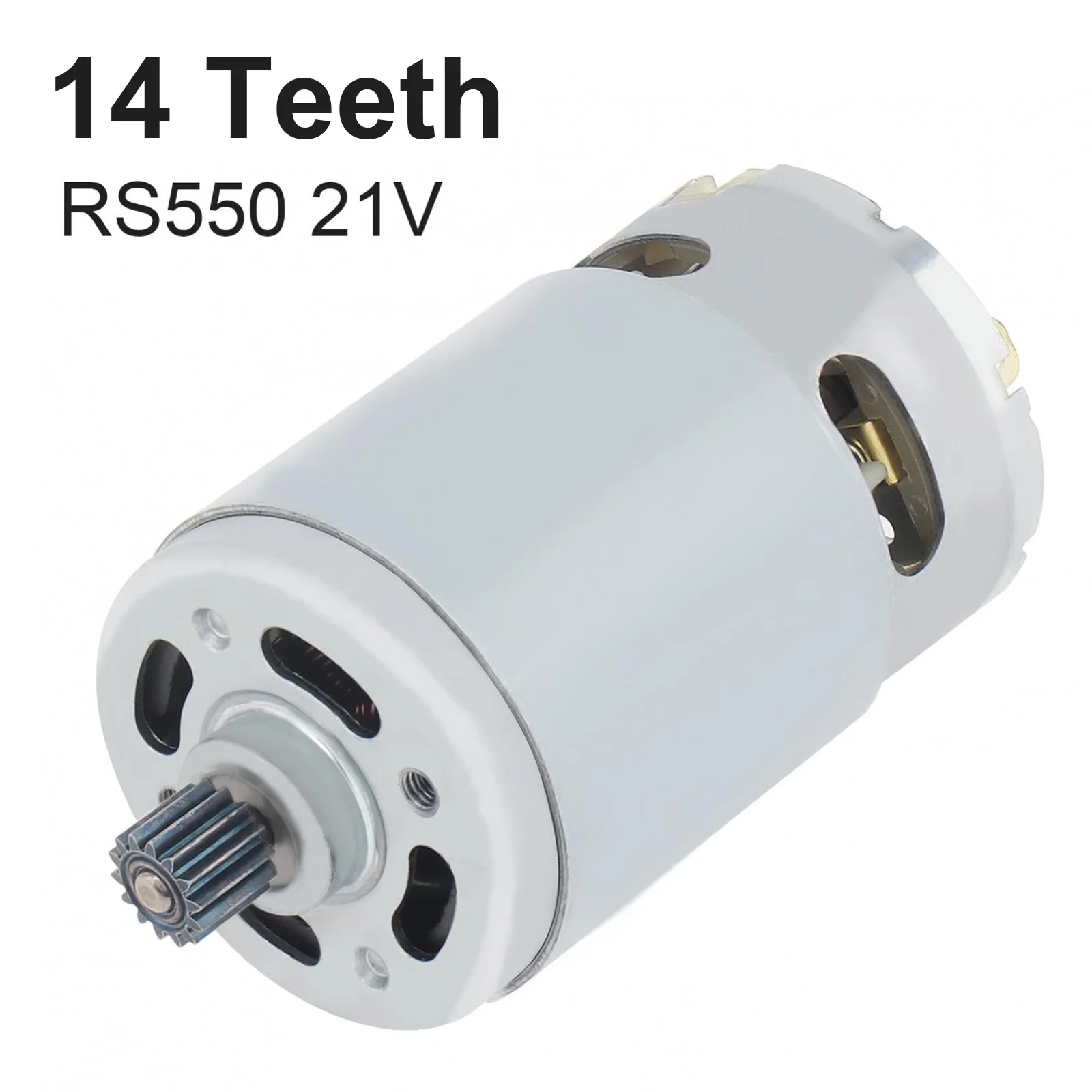 

RS550 DC Motor 8.2mm 14 Teeth Diameter Gear Micro Motors 21V 28000RPM Lithium Electric Saw Motors for Mini Saw Reciprocating